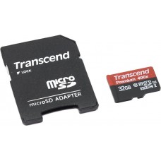 Карта памяти Secure Digital micro  32GB Transcend ,класс 10 UHS-I +адаптер